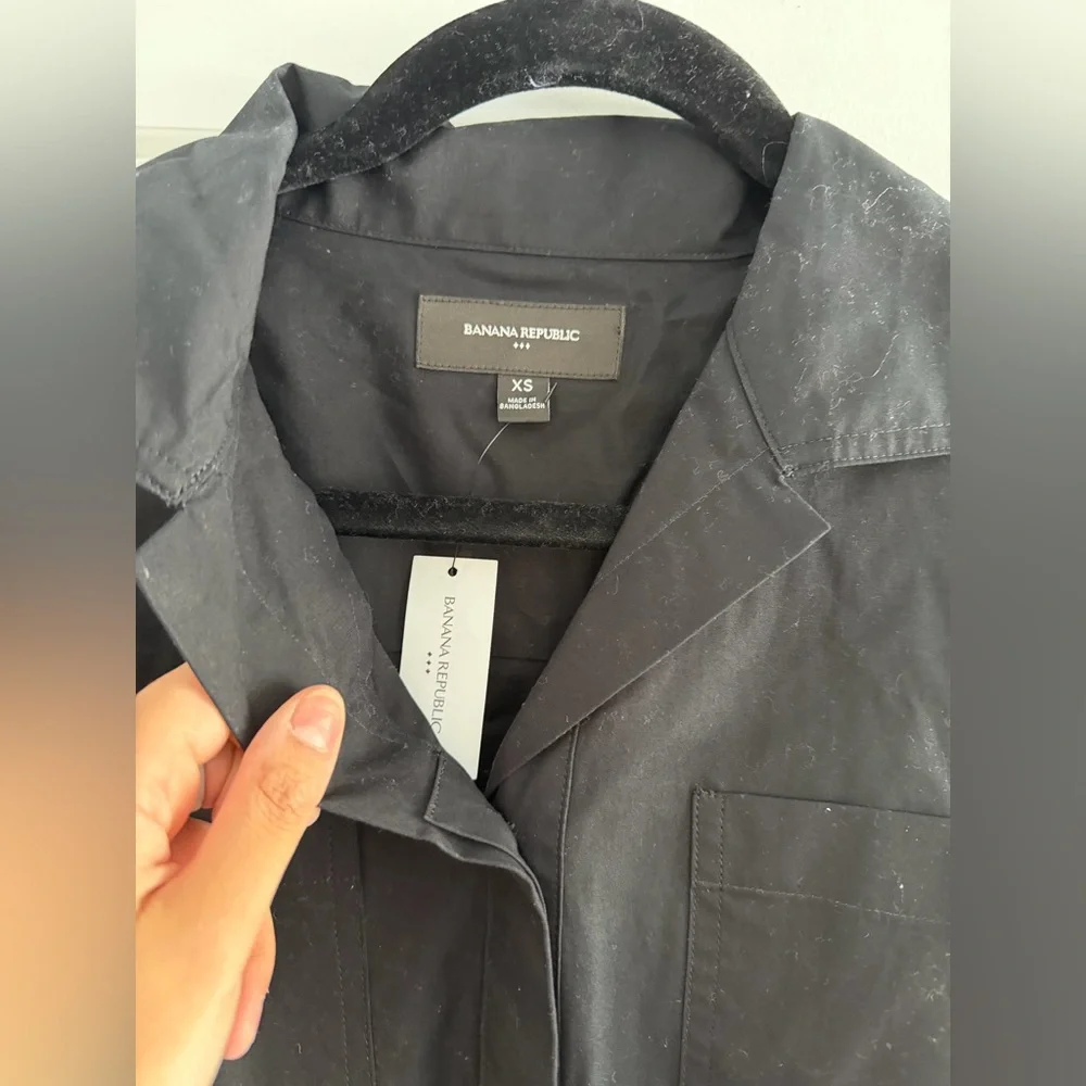 BR Tie Waist Midi Shirt Dress - Picture 5 of 5